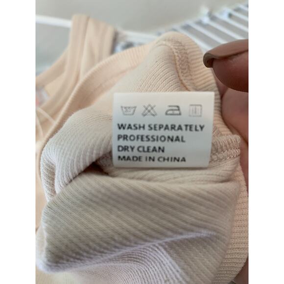 NWT C+D+M Ribbed Cropped Tank-HYQ-036-Tan - Picture 6 of 7